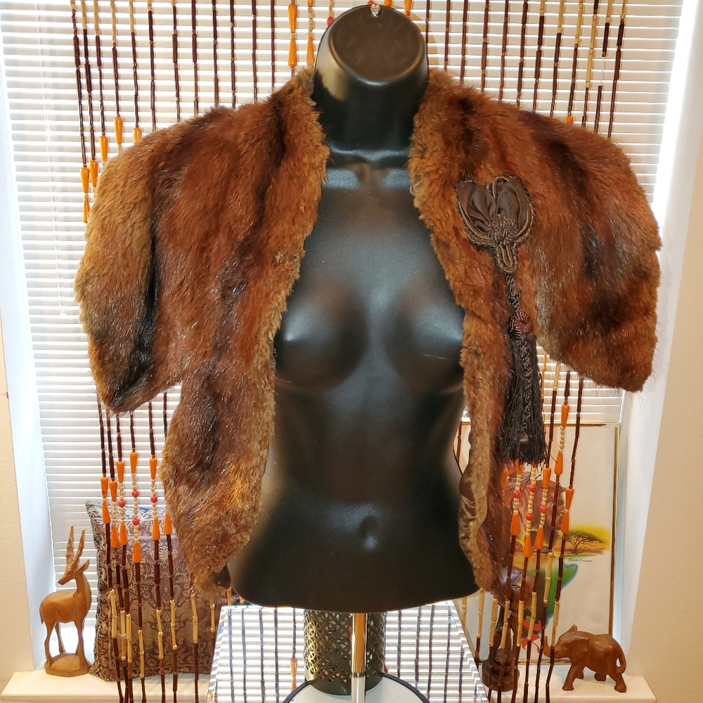 Vintage Fur Cape